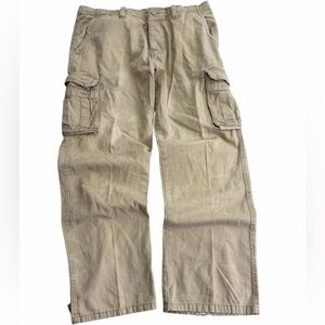 Machine Men’s Khaki Cargo Pants Size 38 Beige Utility Workwear